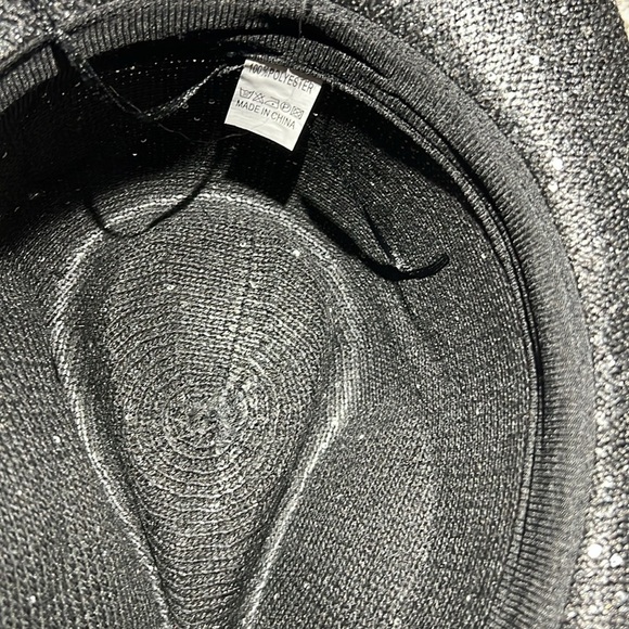 Black Rhinestone Band Cowgirl glitter Hat - Picture 4 of 6